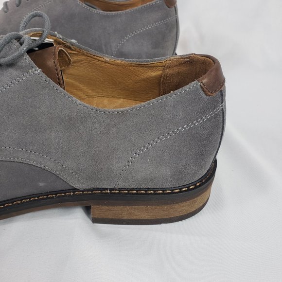 Mens Vionic Bowery Gray Suede Oxfords Size 13 main image 8
